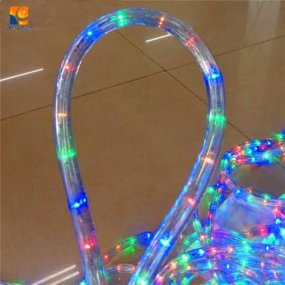 110v outdoor IP65 PVC round 2 wires led rope light indoor and outdoor decoration LED strip neon flex light