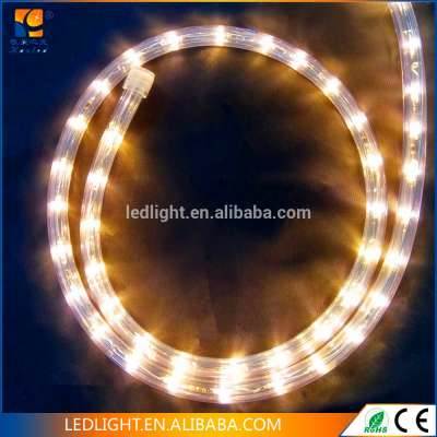 2m decoration Christmas high quality LED Round 3wires Rope light