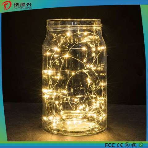 Holiday Decoration Copper Wire Yellow Color String LED Lighting